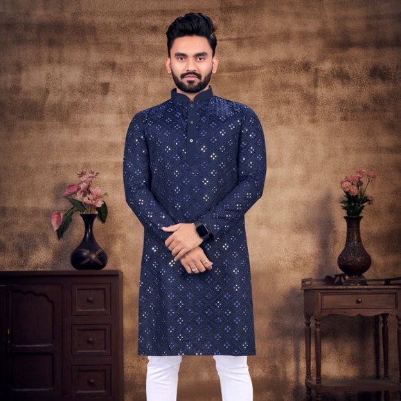Season Special Men Kurta and Pygama - Picture 3 of 6